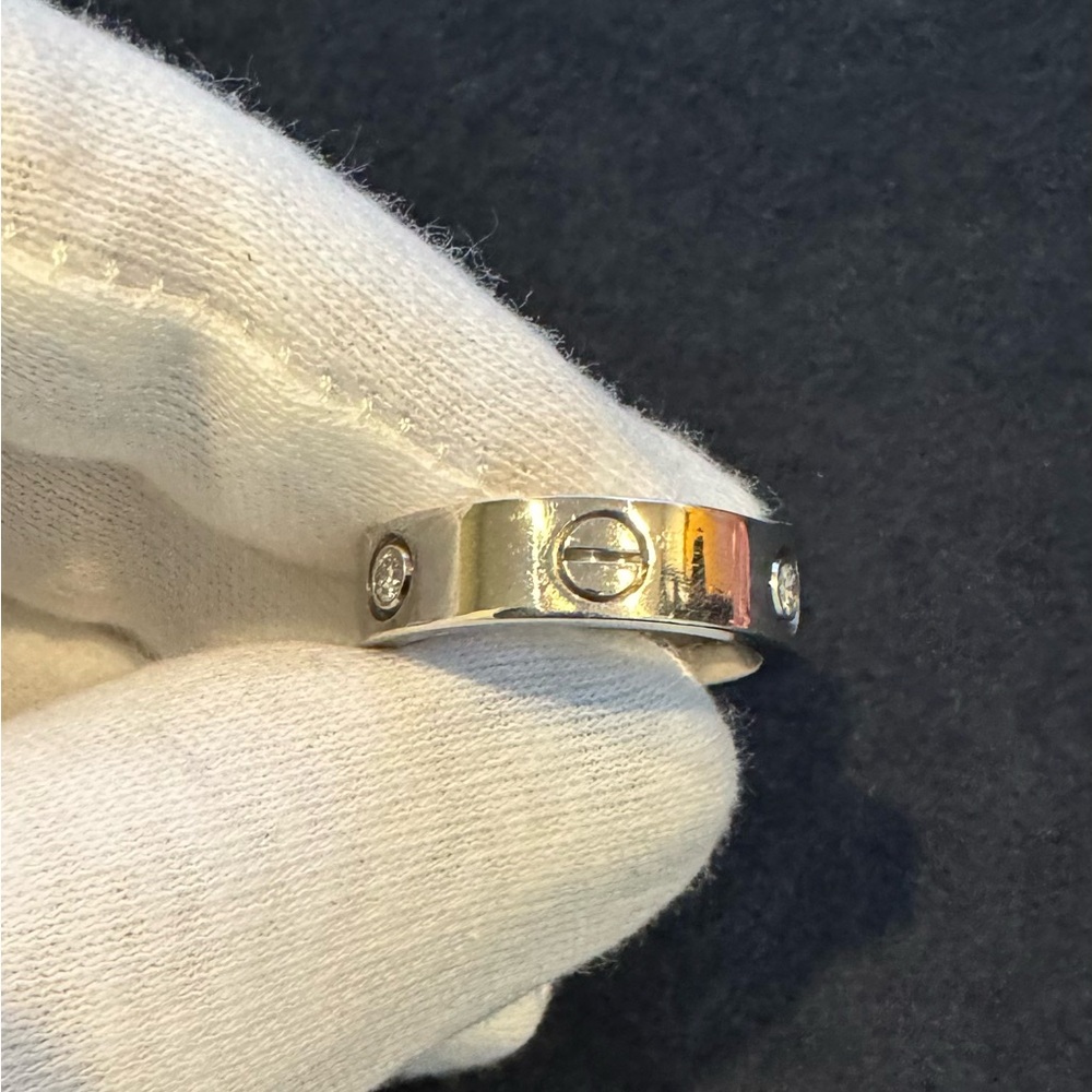 Cartier LOVE white gold and diamond ring. - Picture 3 of 8